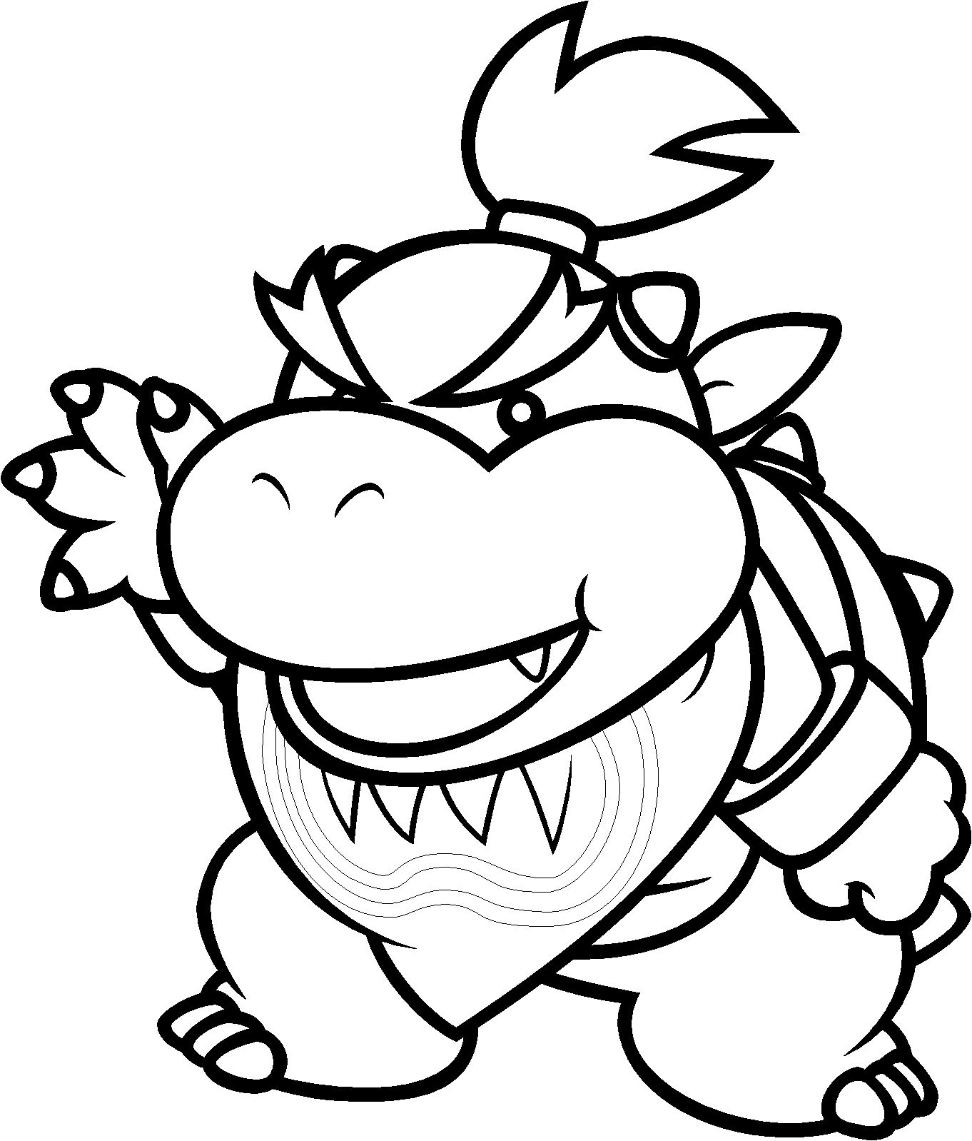 Free Printable Paper Mario Coloring Pages
