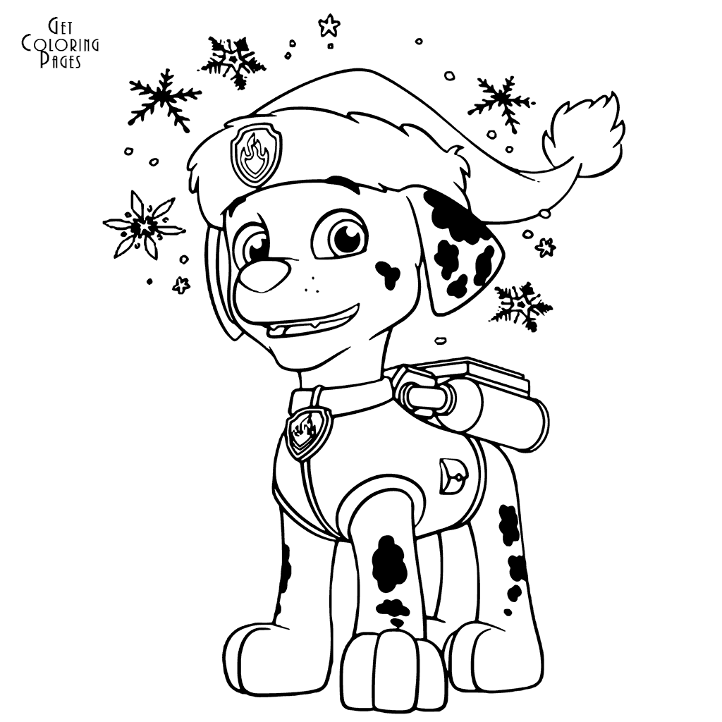 Free Printable Paw Patrol Christmas Coloring Pages Printable Word Searches