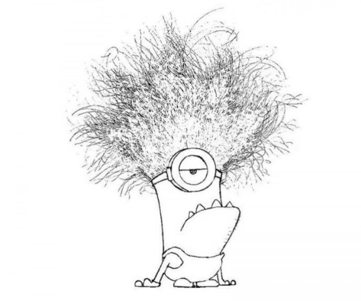 Free Printable Purple Minion Coloring Pages