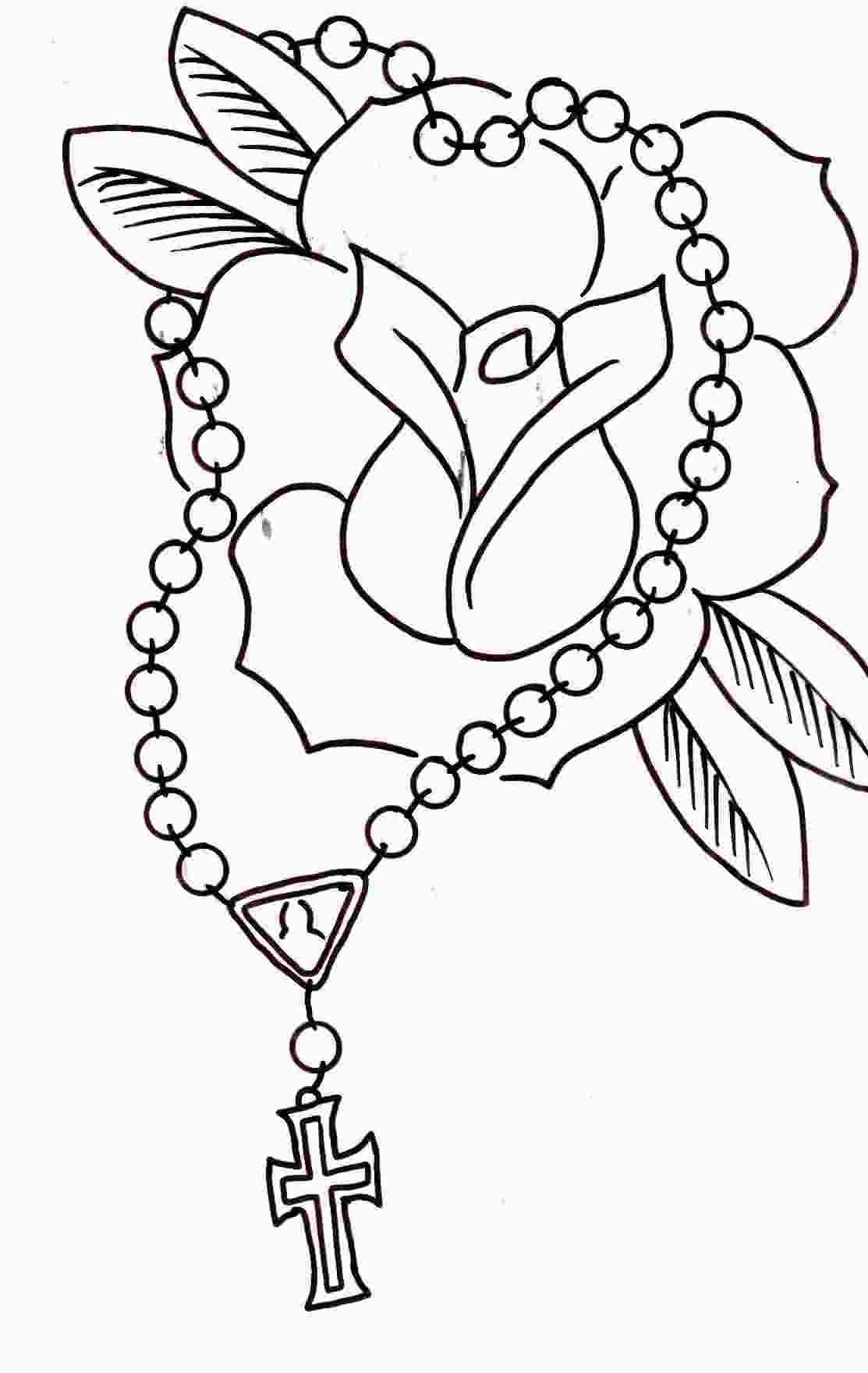 Rosary Coloring Page Pdf