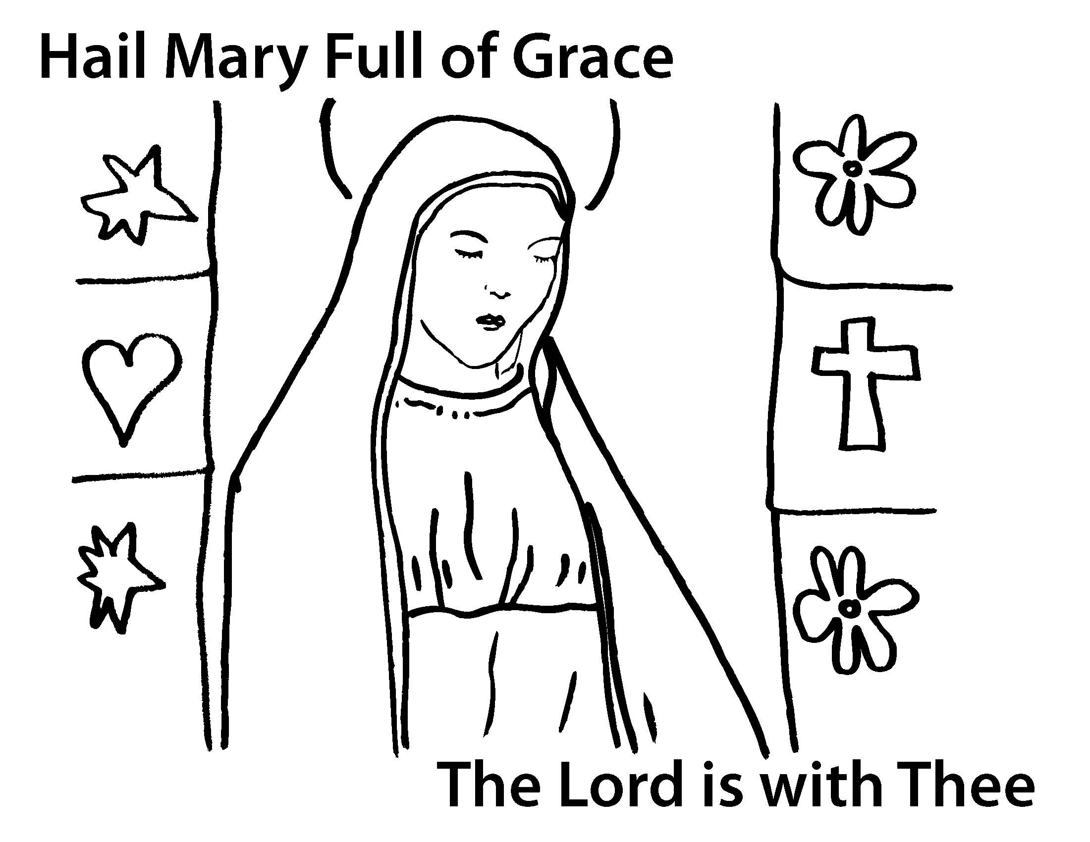 Free Printable Rosary Coloring Pages Coloring Pages