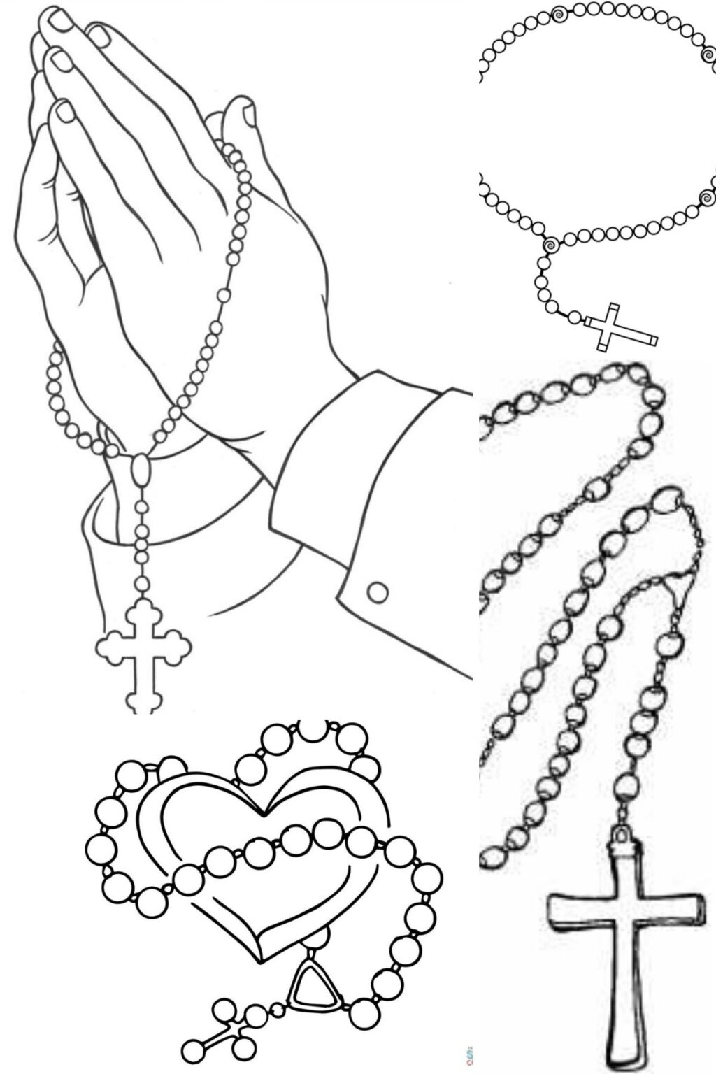 Free Printable Rosary Coloring Pages Find A Free Printable