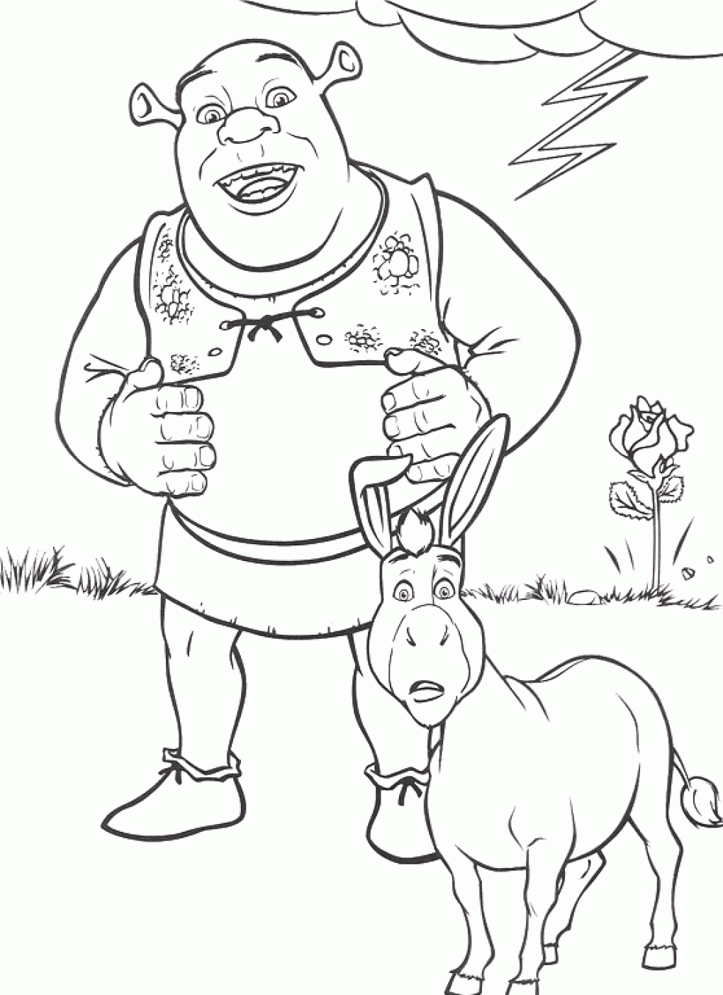 Shrek 2 Coloring Pages
