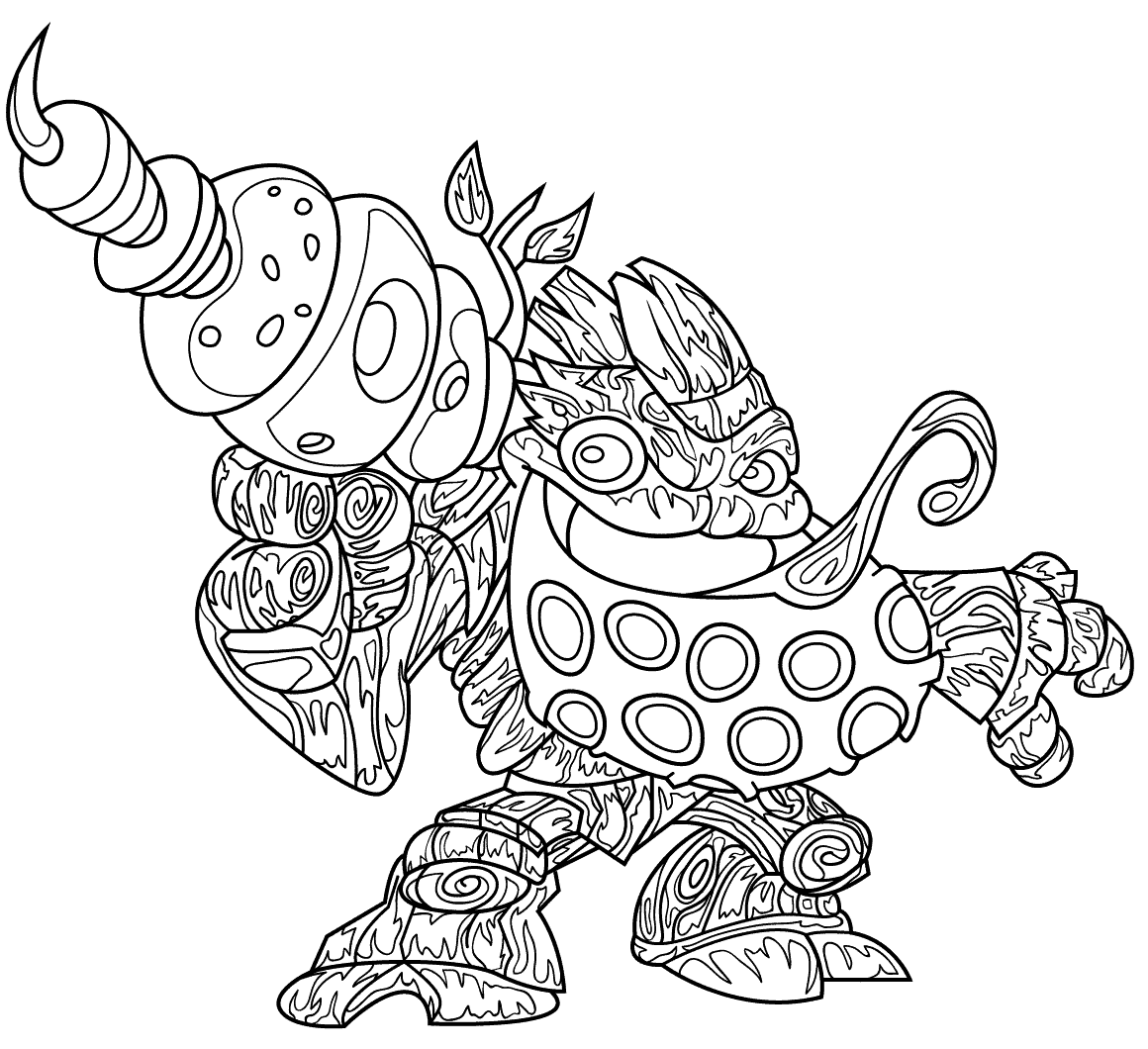 Skylander Coloring Page