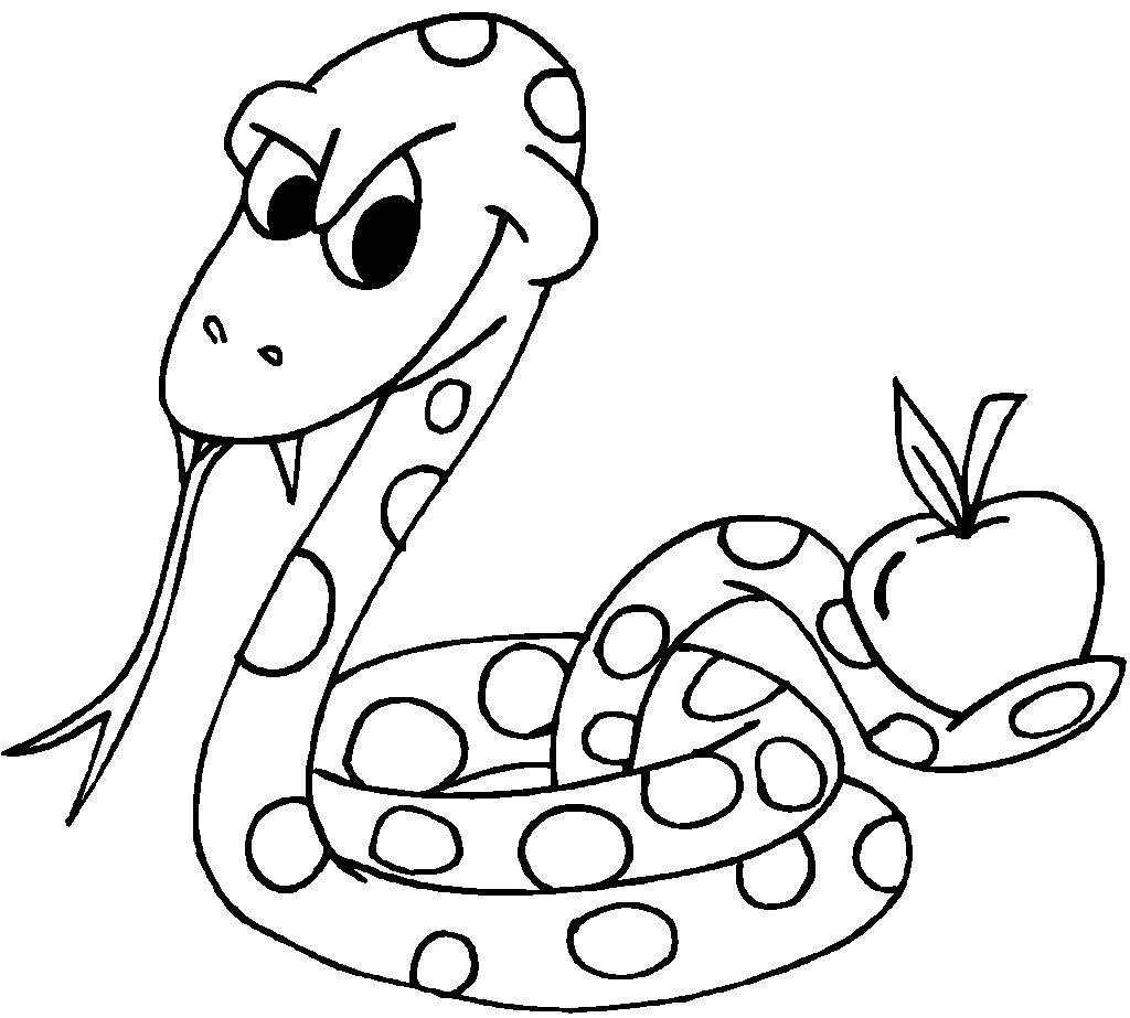 Snake Coloring Pages For Preschoolers