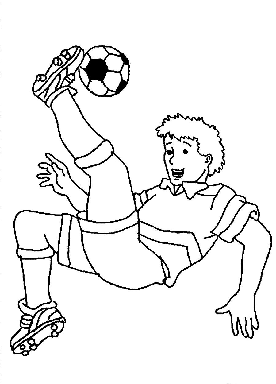 Football Player Coloring Page