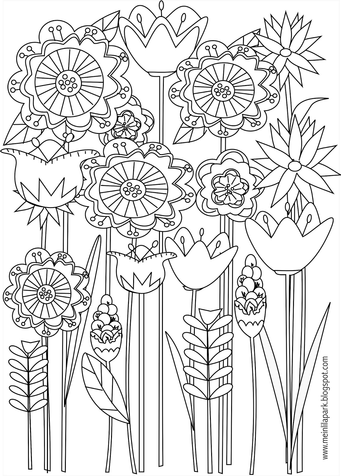 Spring Coloring Pages To Print
