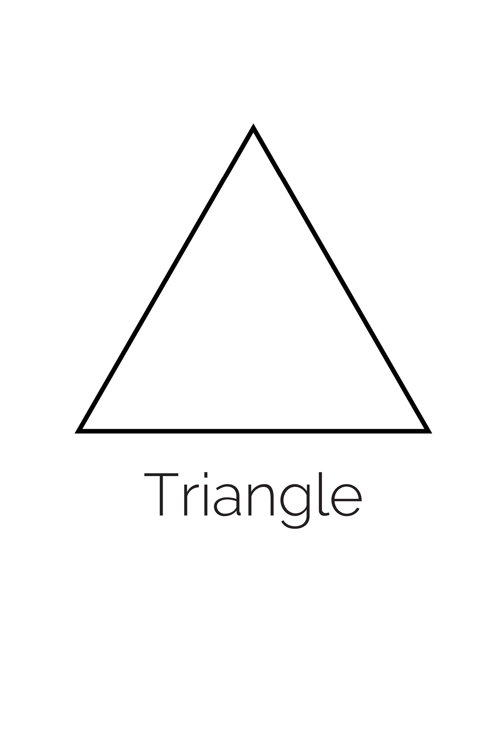Triangle Coloring Page
