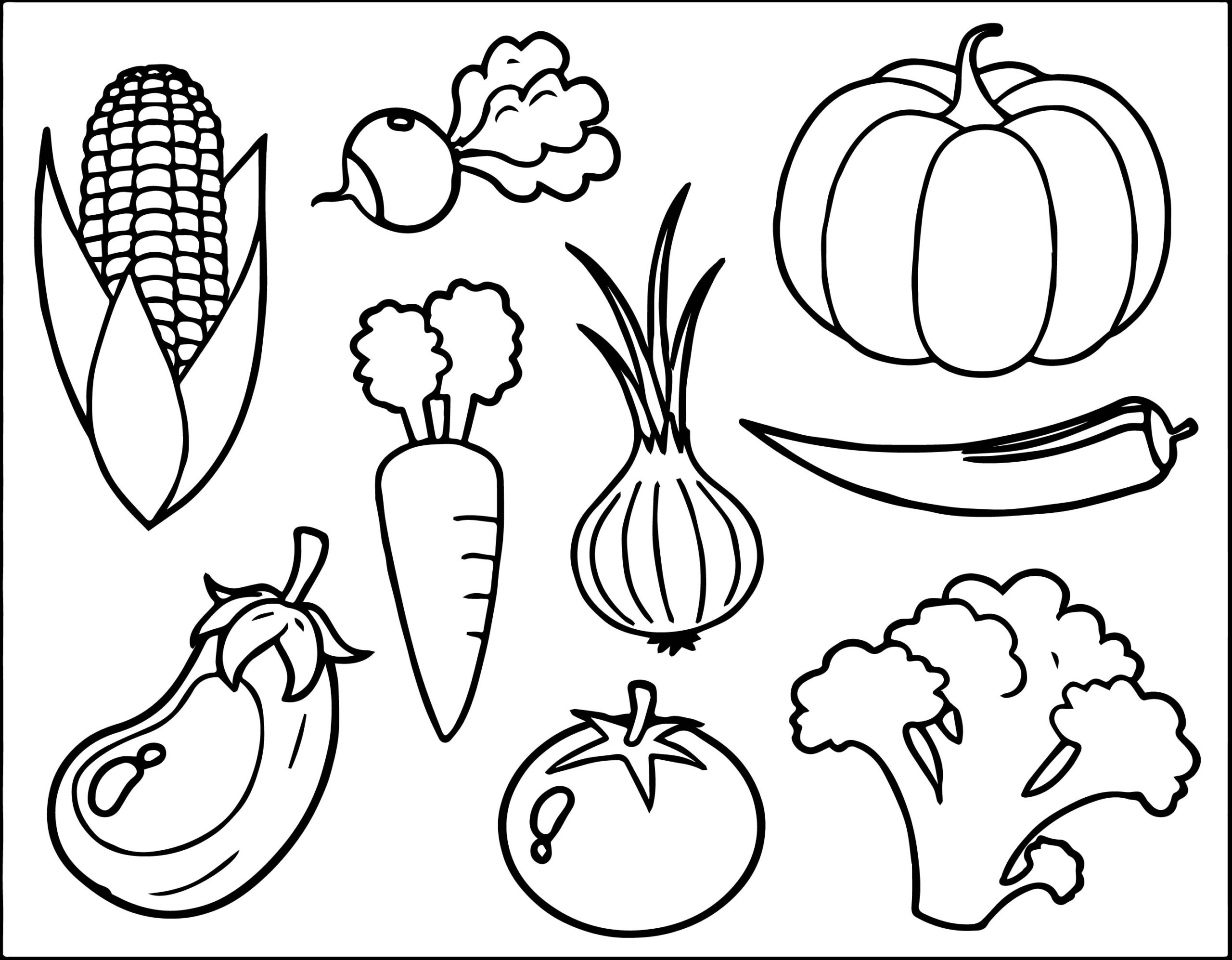 Free Printable Vegetable Coloring Pages FREE PRINTABLE TEMPLATES