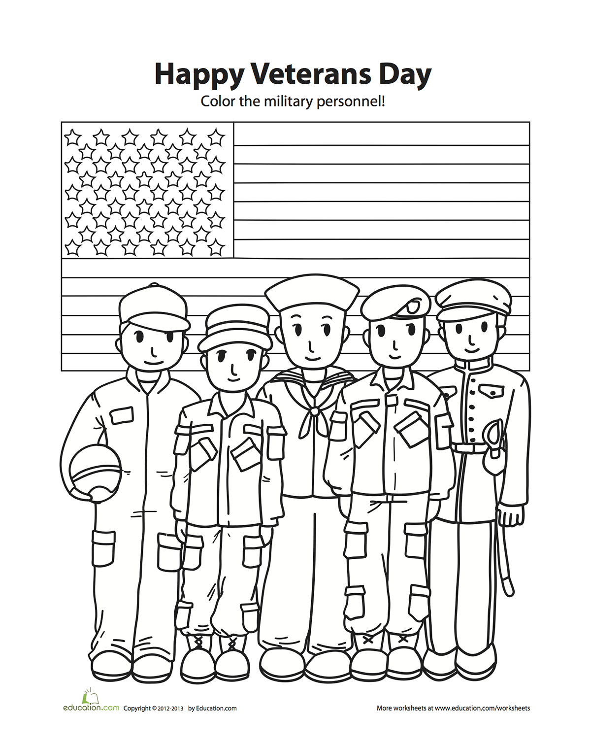 Veteran's Day Coloring Page