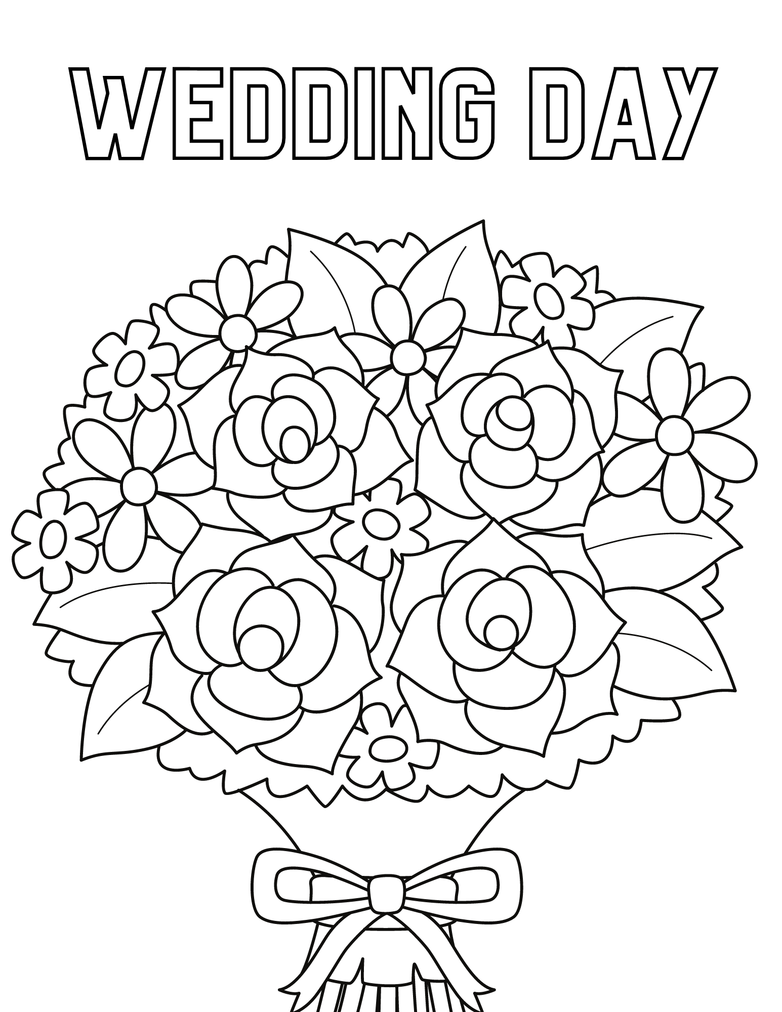 Bridal Shower Coloring Pages