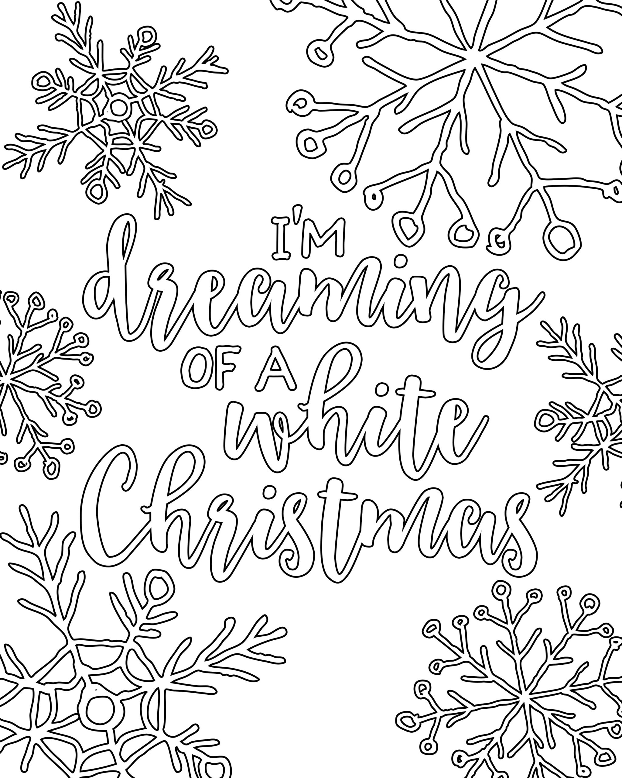 Adult Coloring Page Christmas
