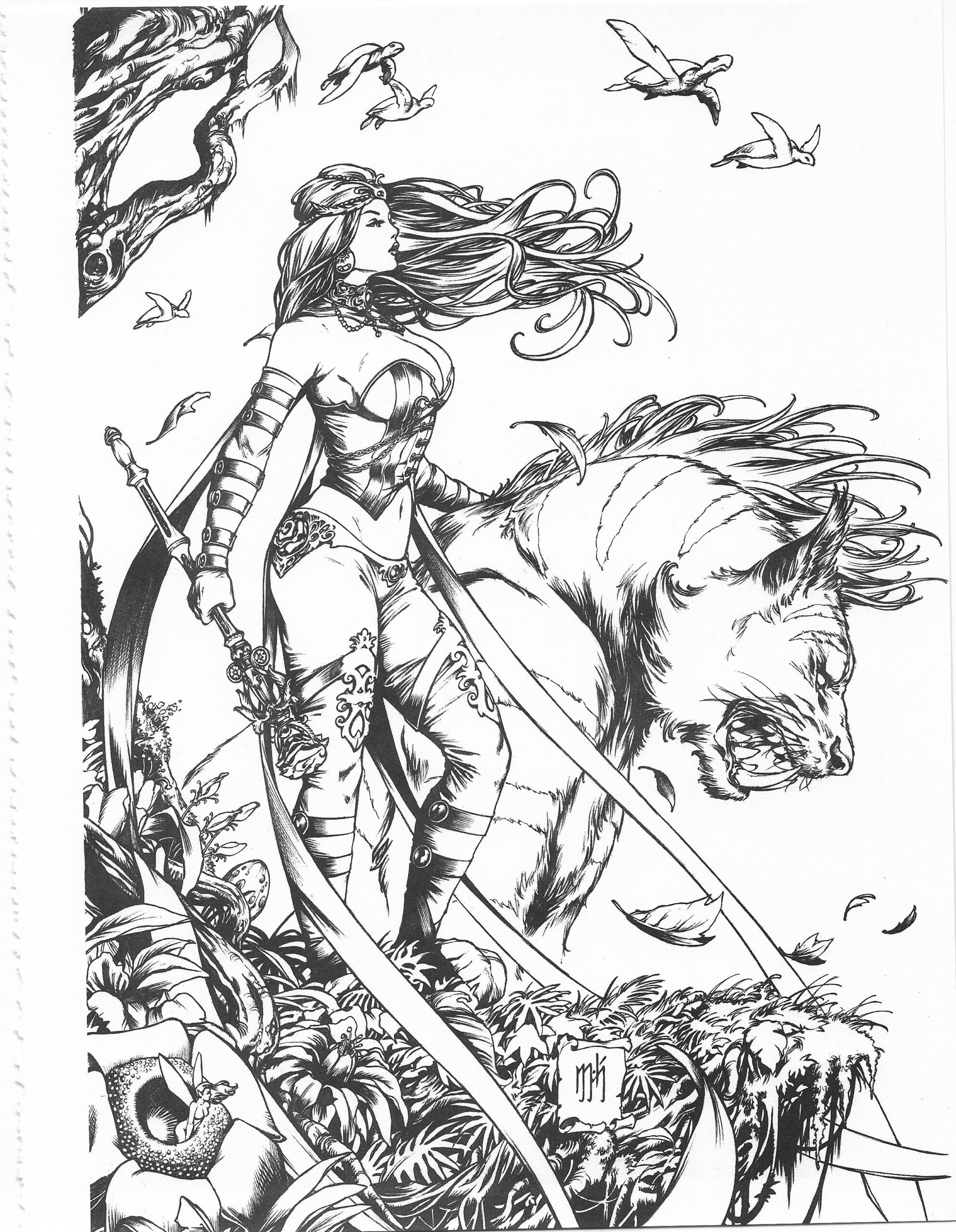 Free Printable Zenescope Coloring Pages