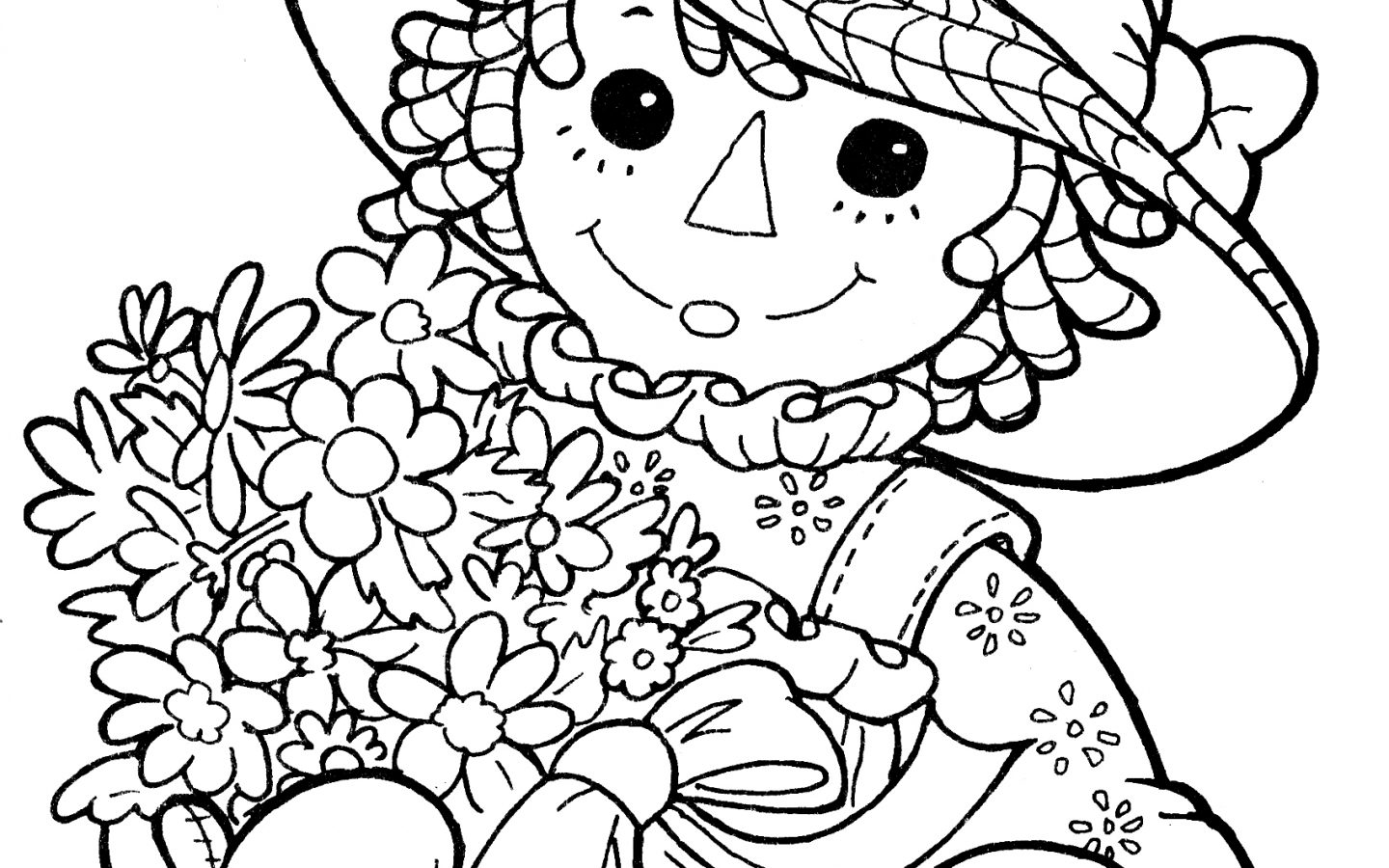 Free Raggedy Ann Coloring Pages Coloring Pictures