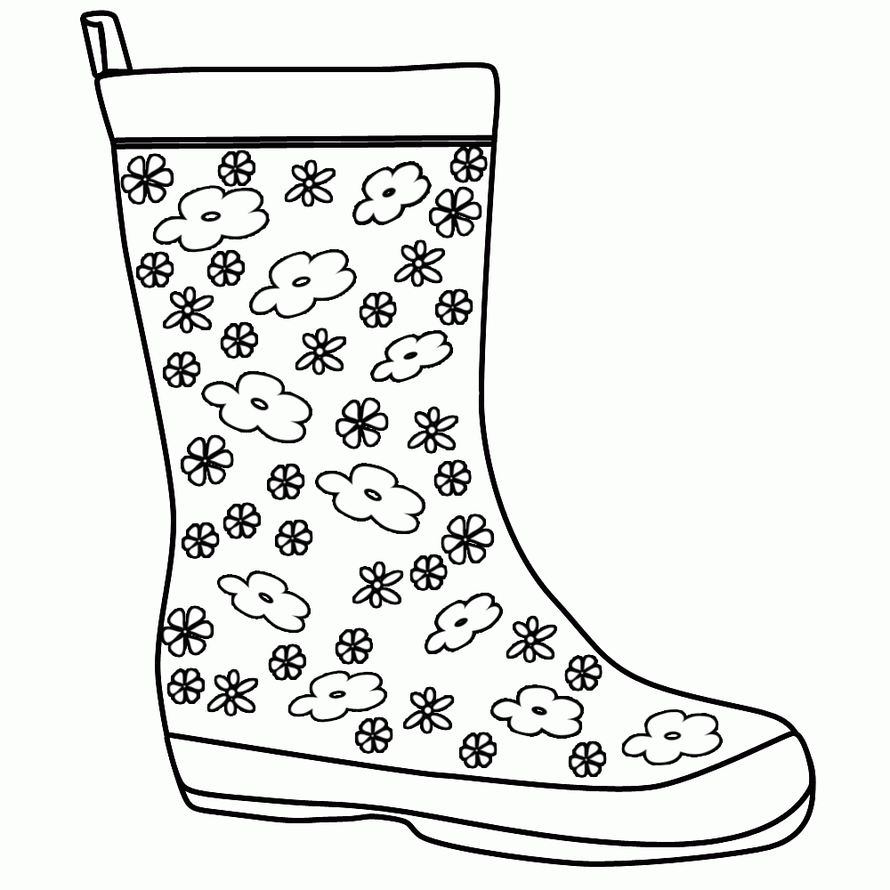 Free Rain Boots Coloring Page Download Free Rain Boots Coloring Page Png Images Free ClipArts