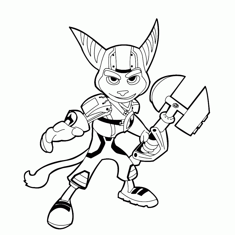 Ratchet And Clank Coloring Pages