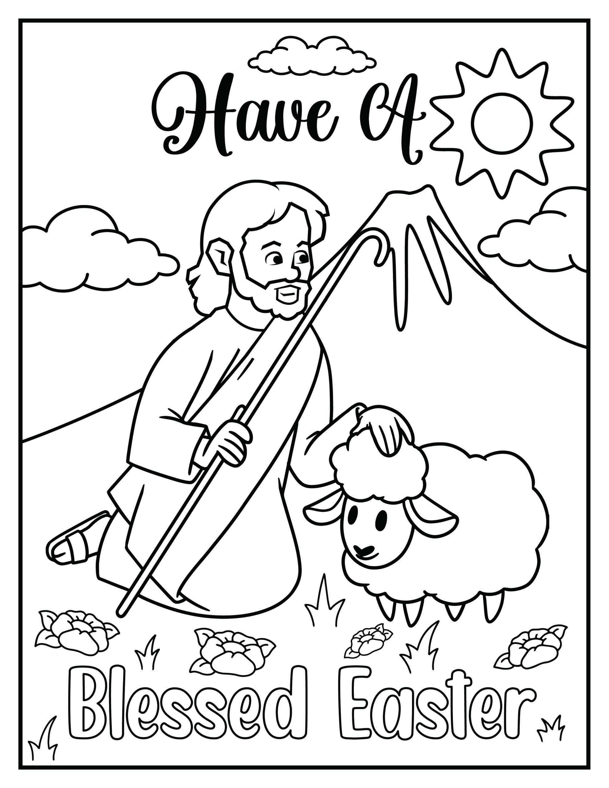 Free Religious Easter Coloring Pages 8 Printables Leap Of Faith Crafting