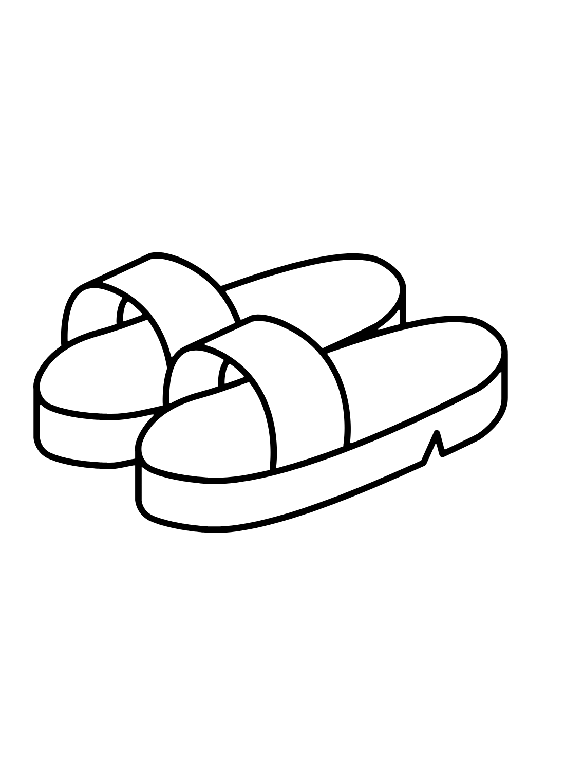 Free Sandals Printable Coloring Page Free Printable Coloring Pages
