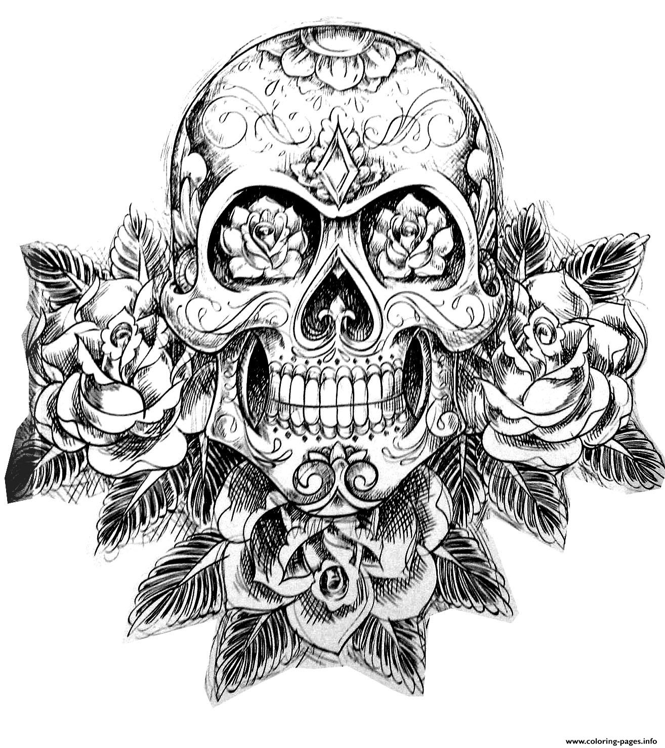 Free Skull Coloring Pages To Print Download Free Skull Coloring Pages To Print Png Images Free