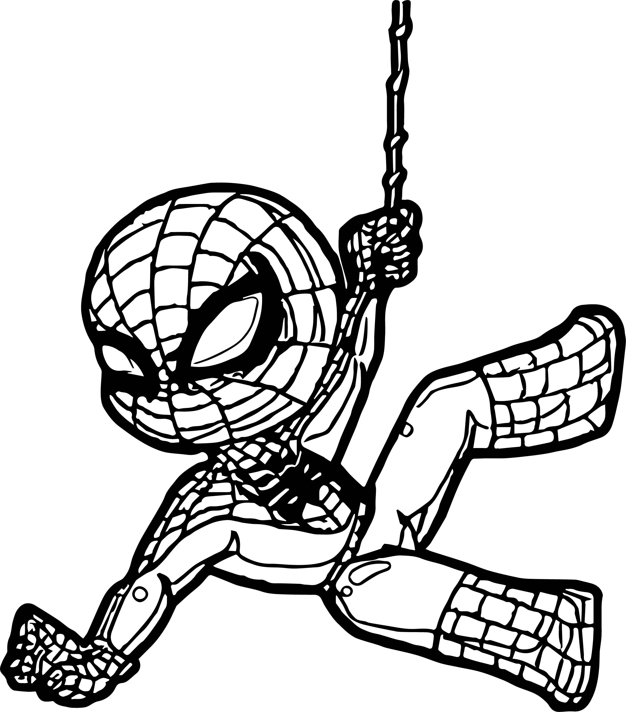 Free Coloring Pages Spiderman
