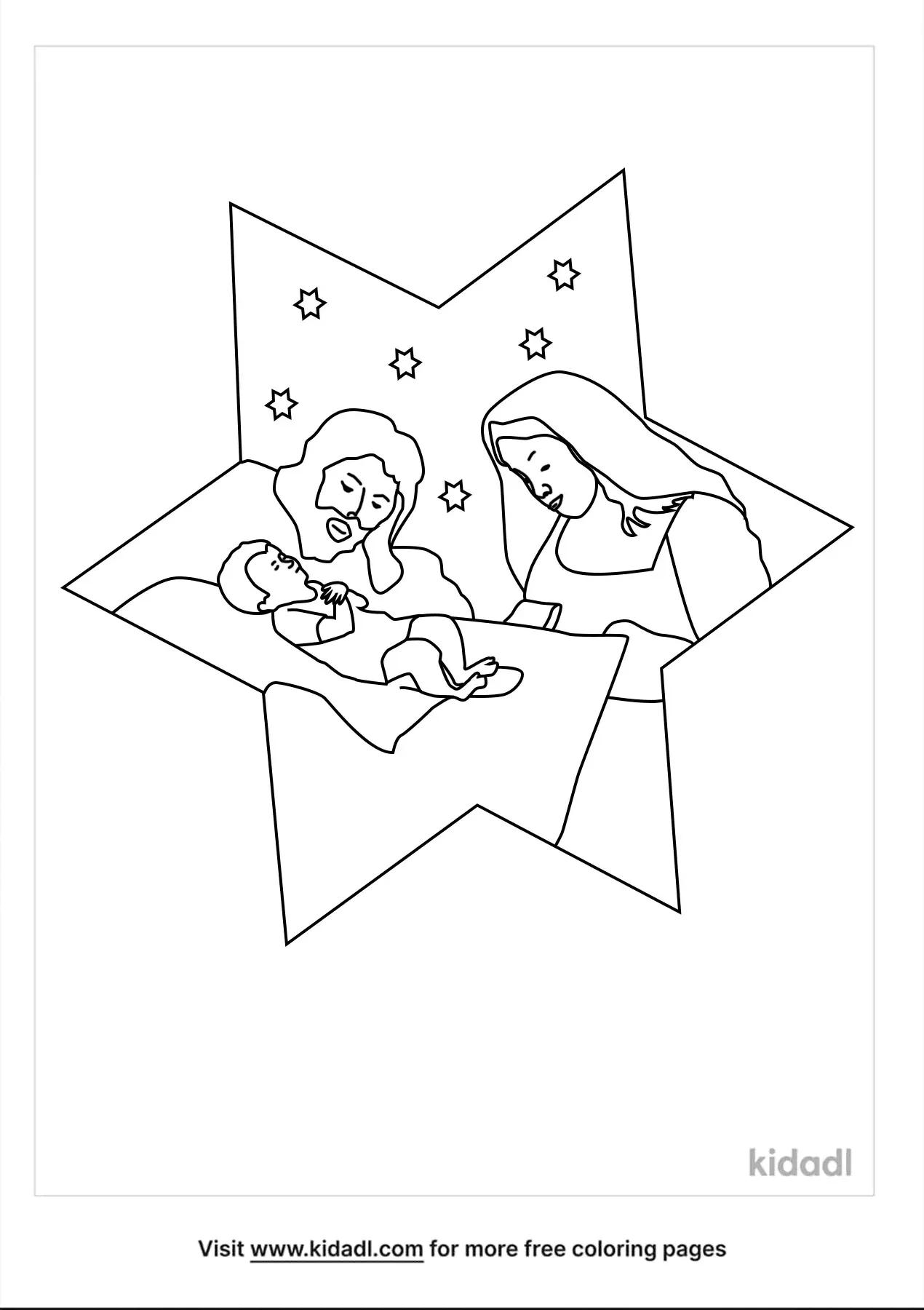Free Stained Glass Nativity Coloring Page Coloring Page Printables Kidadl