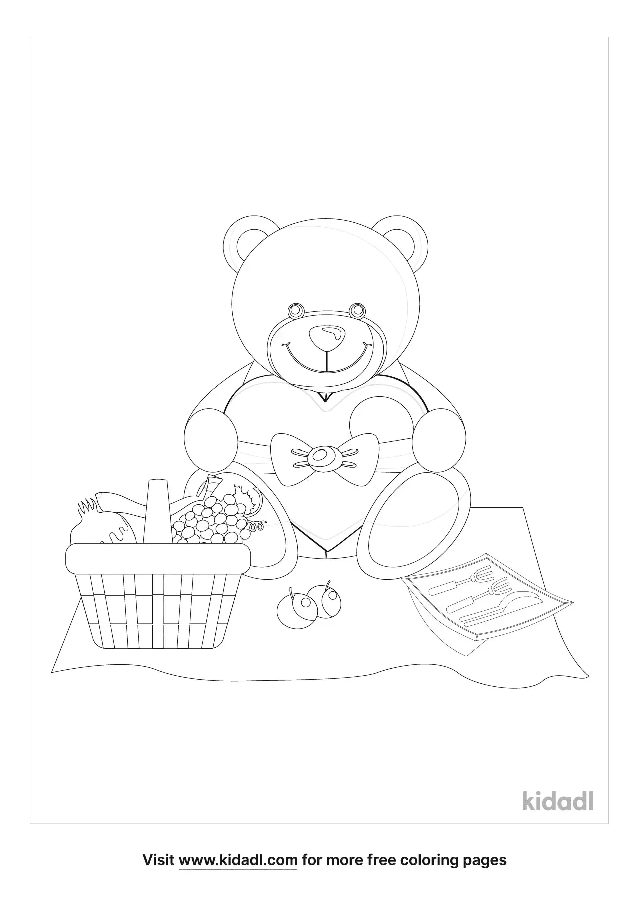 Free Teddy Bears Picnic Coloring Page Coloring Page Printables Kidadl