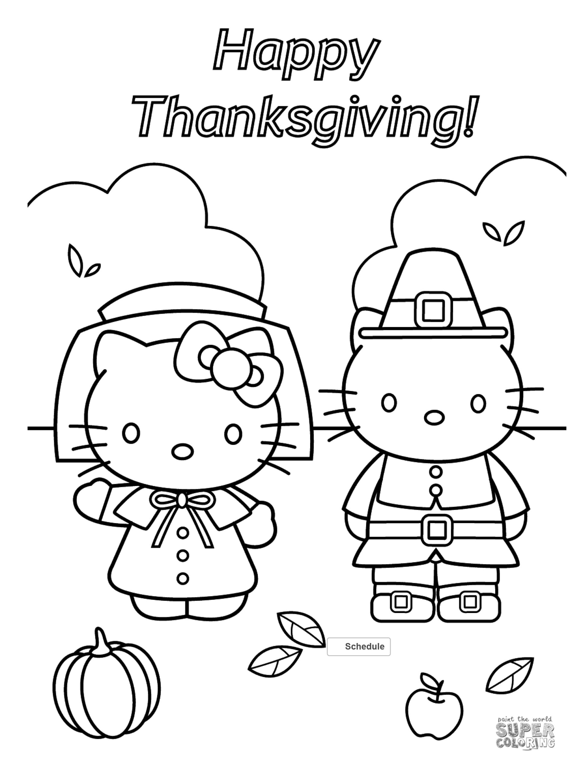 Thanksgiving Coloring Pages For Children