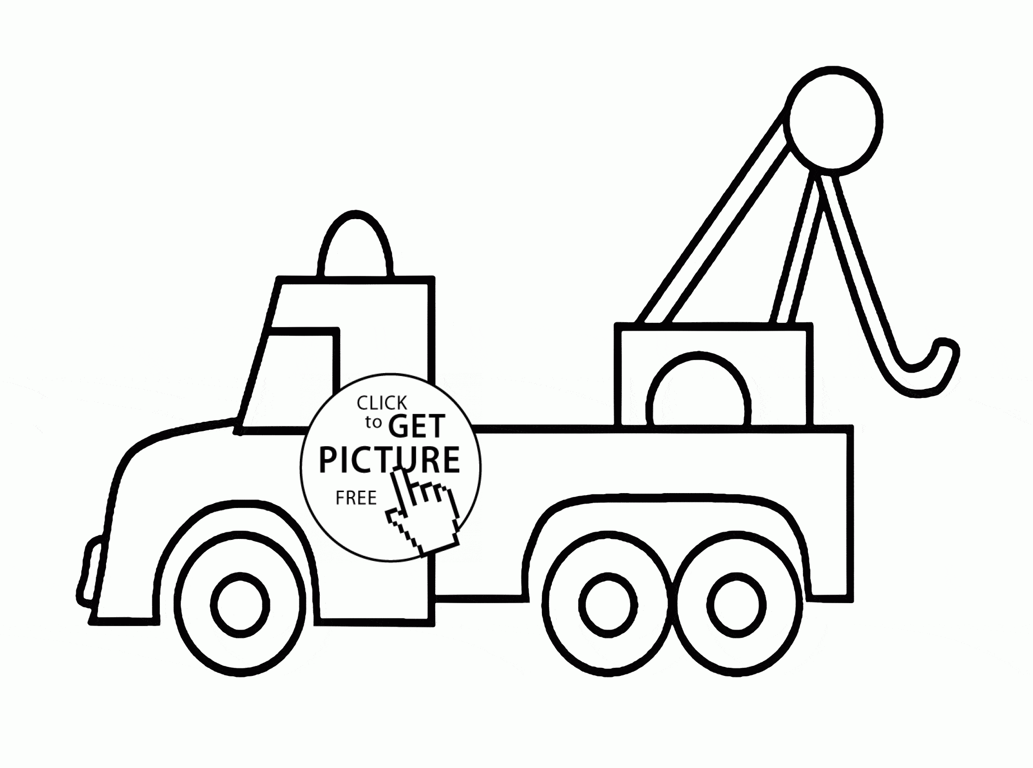 Tow Truck Coloring Pages