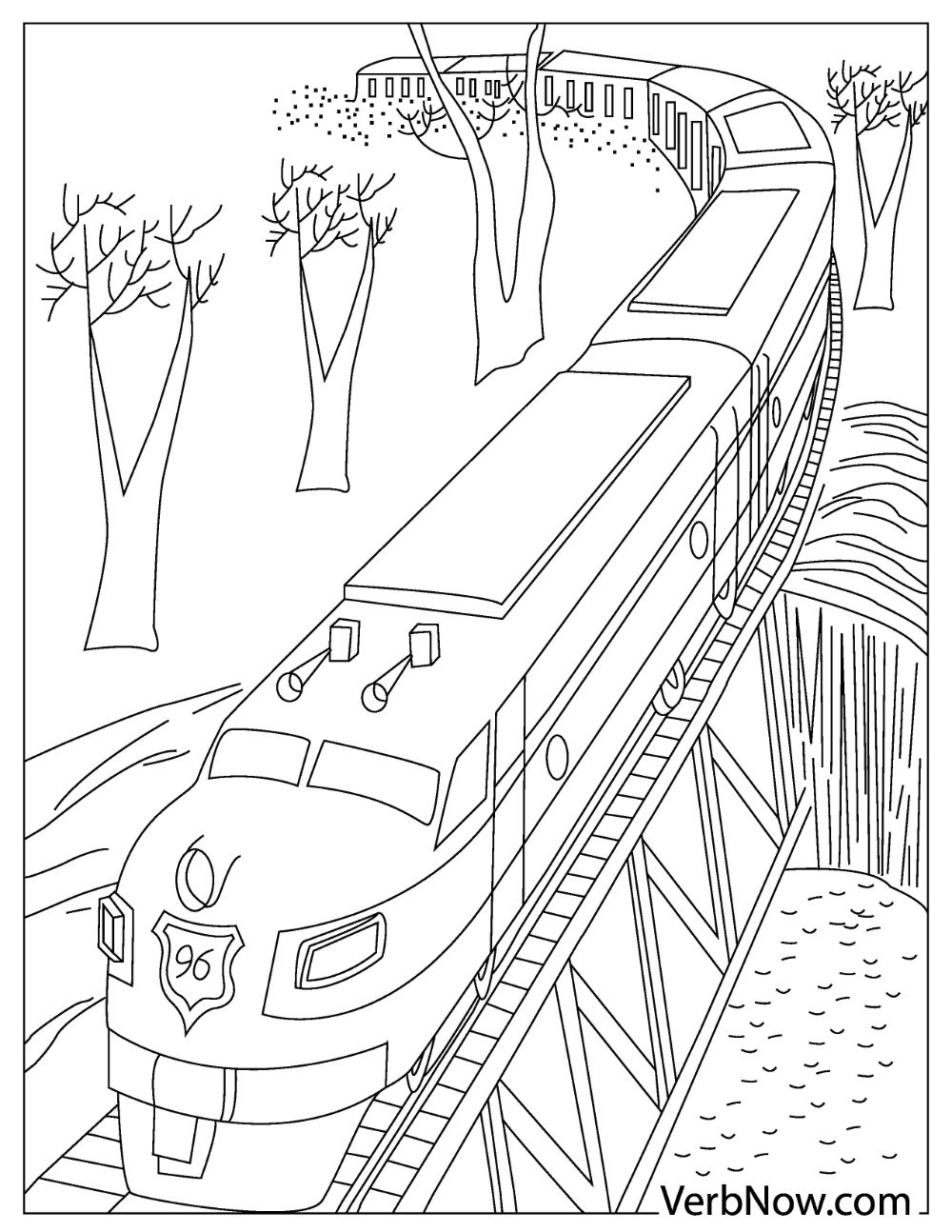 Freight Trains Coloring Pages