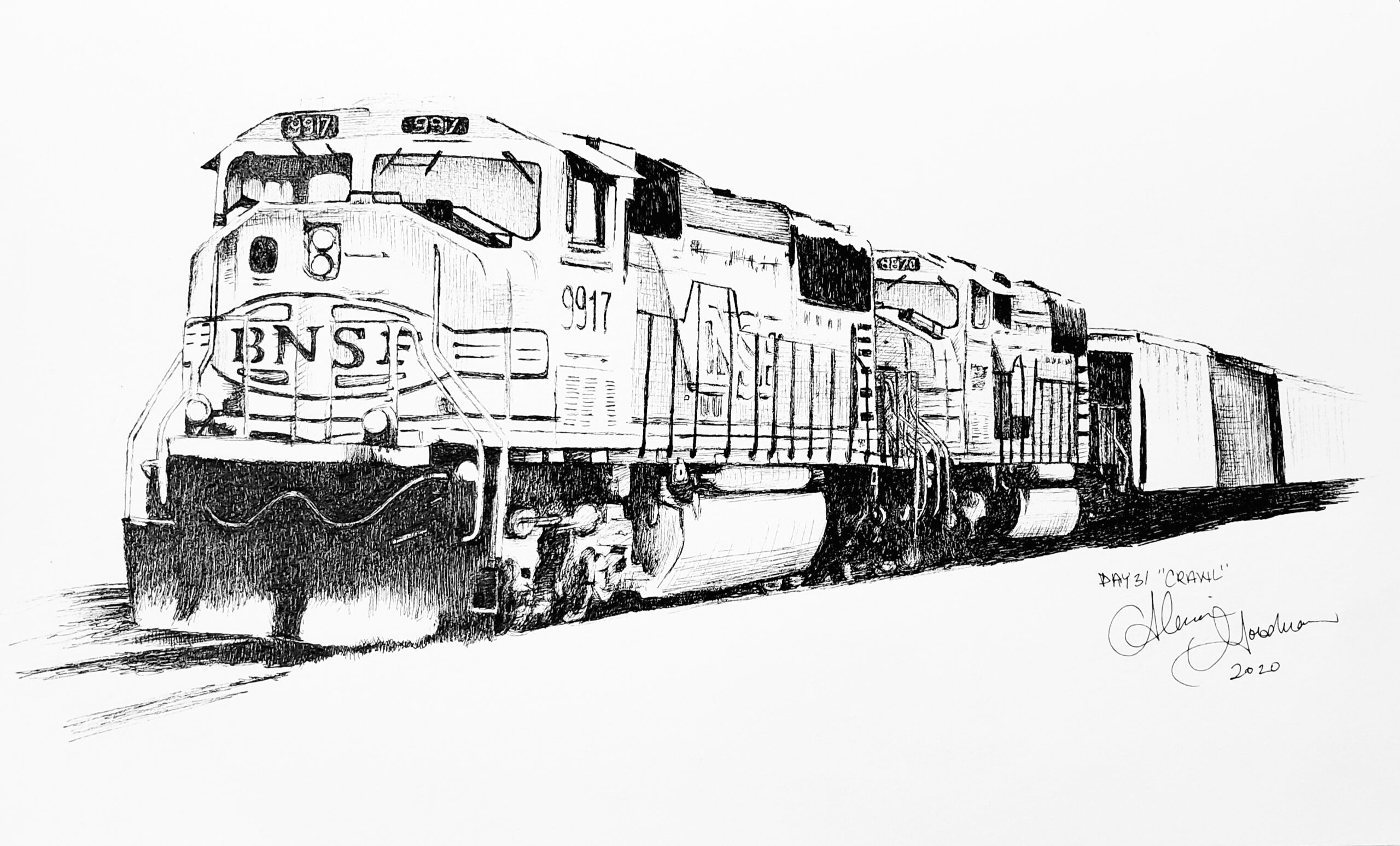Freight Trains Coloring Pages