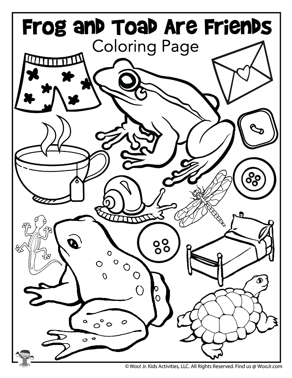 Frog And Toad Are Friends Coloring Page Woo Jr Kids Activities Children S Publishing