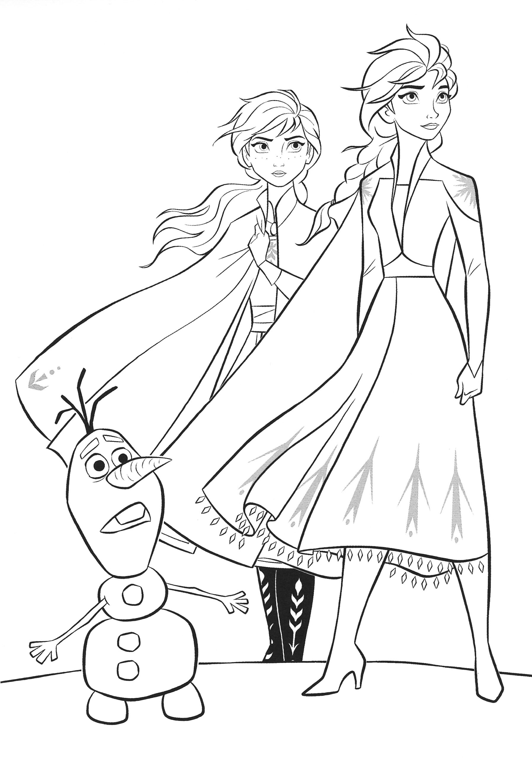 Frozen 2 Elsa And Anna Coloring Pages YouLoveIt