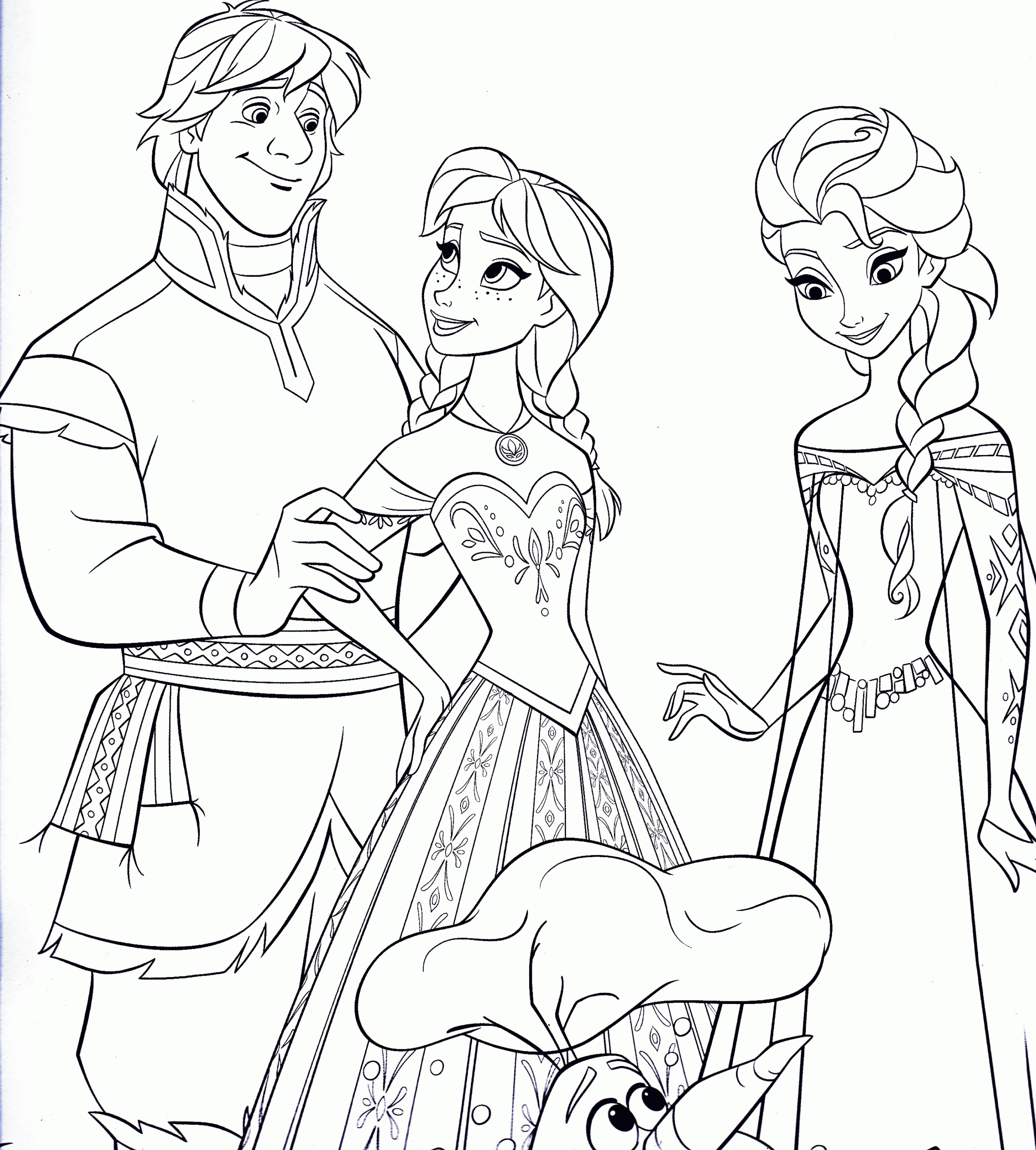 Frozen Color Pages