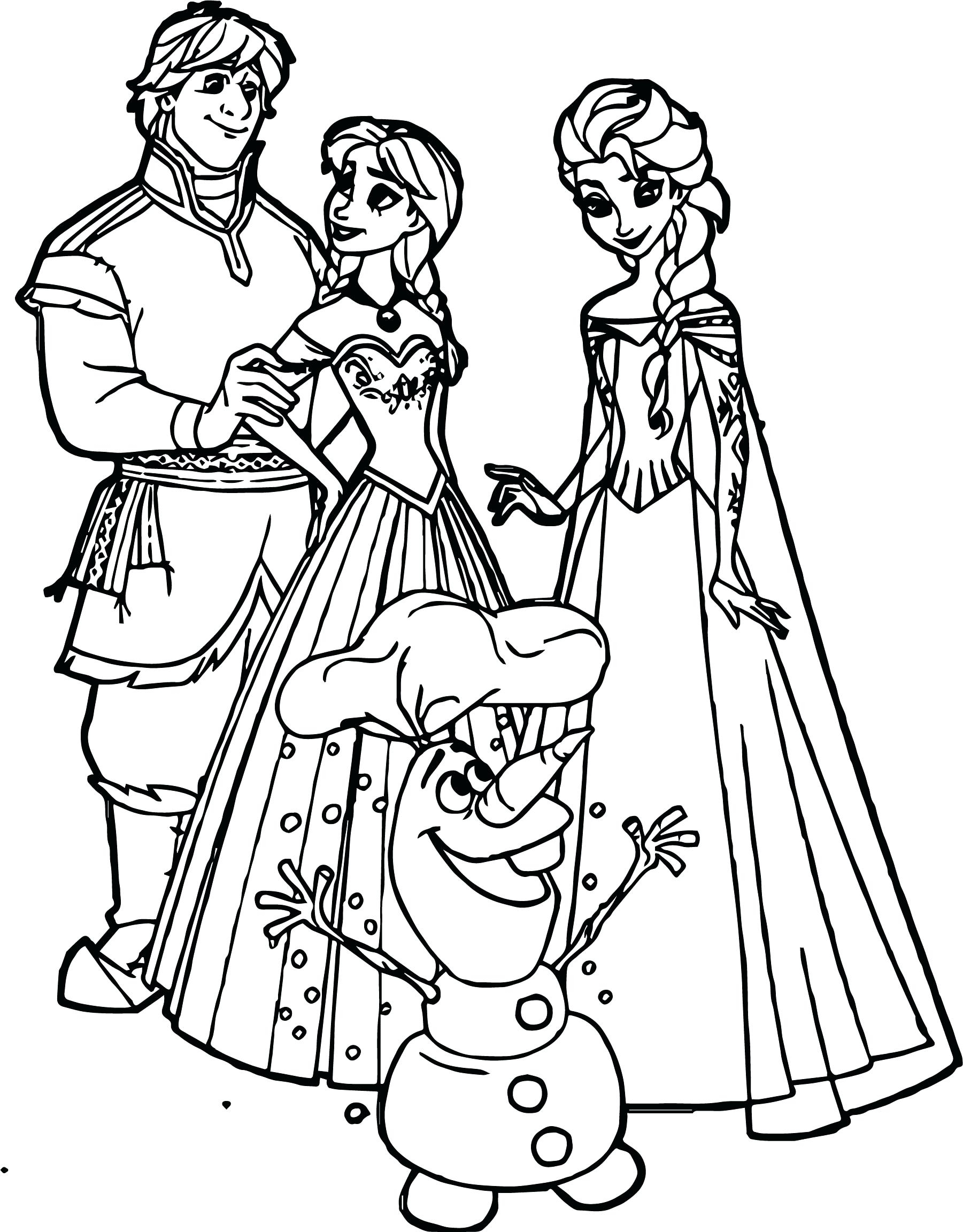 Frozen Frozen Coloring Pages
