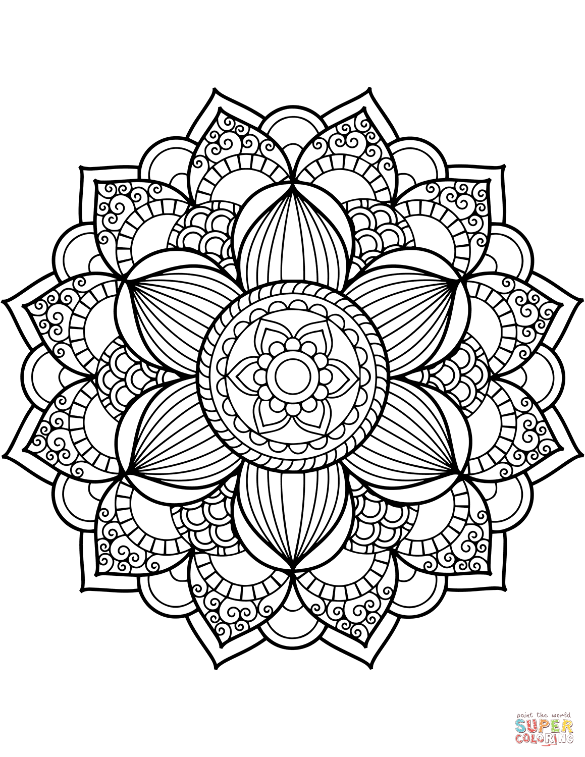Full Page Mandala Coloring Pages At GetColorings Free Printable Colorings Pages To Print
