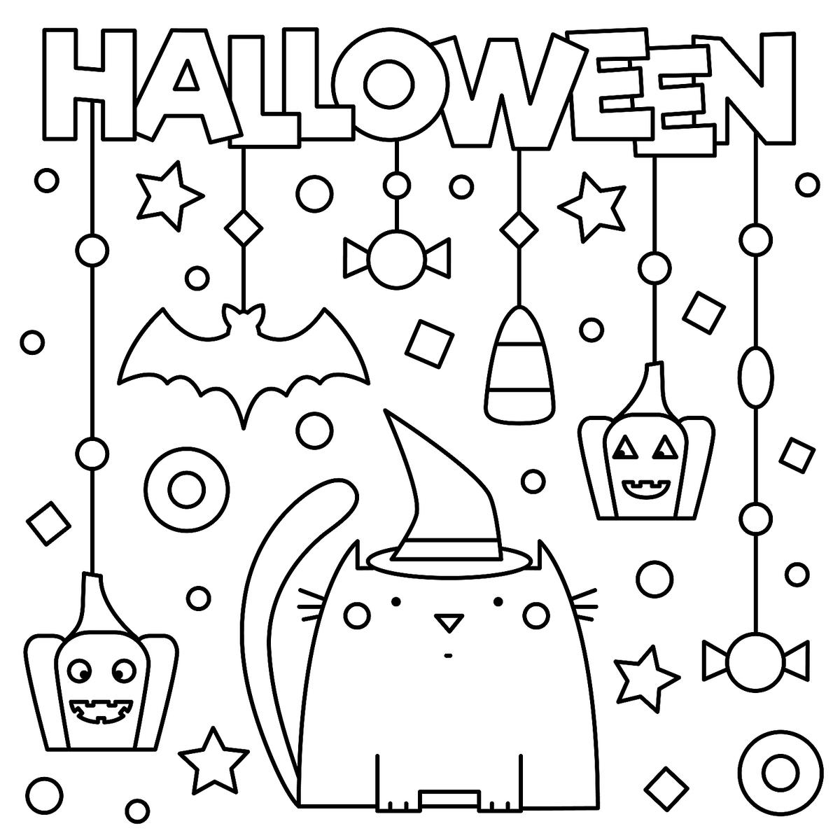 Free Coloring Pages Halloween
