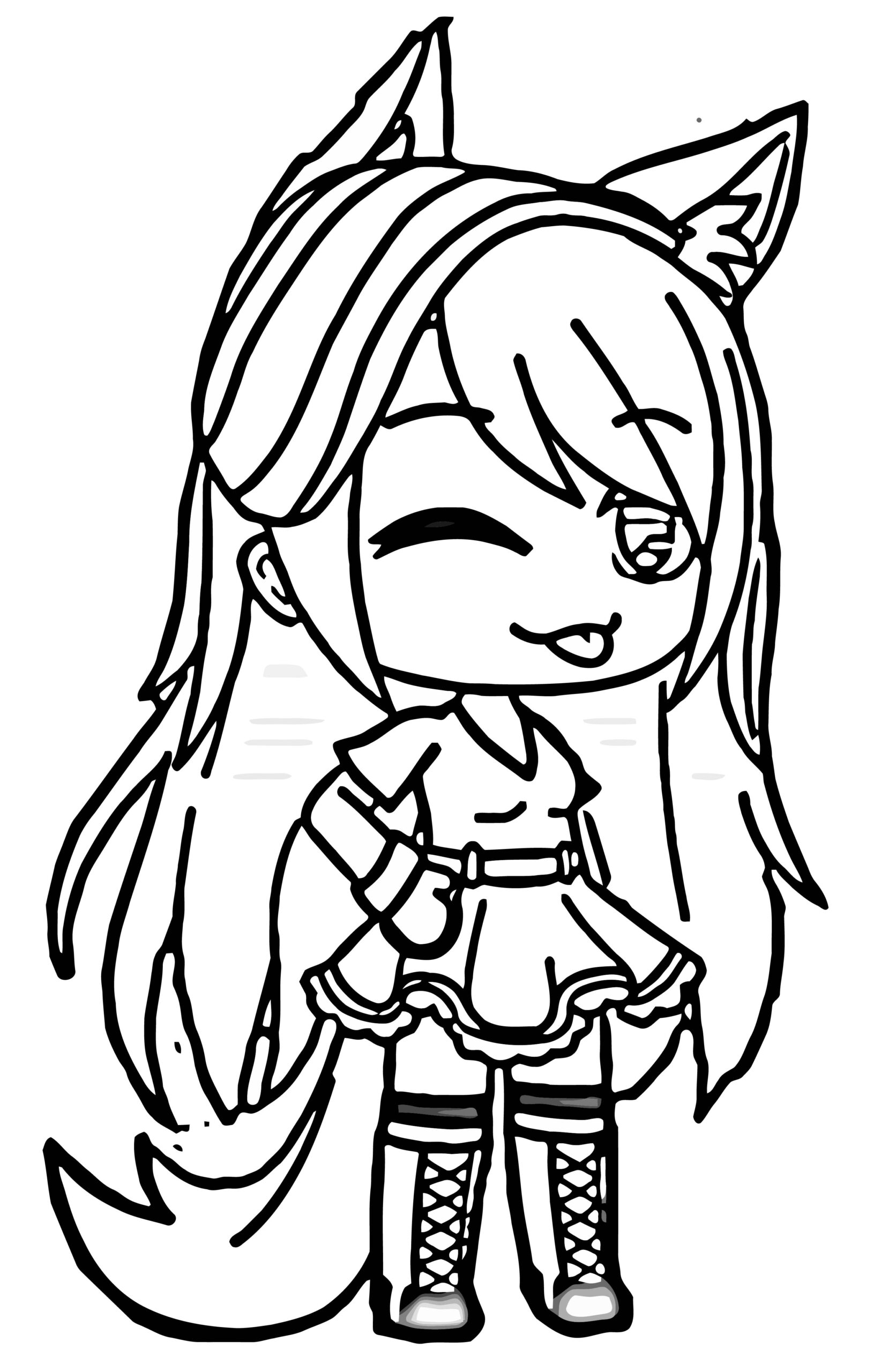 Gacha Life Coloring Page Lumine Images And Photos Finder