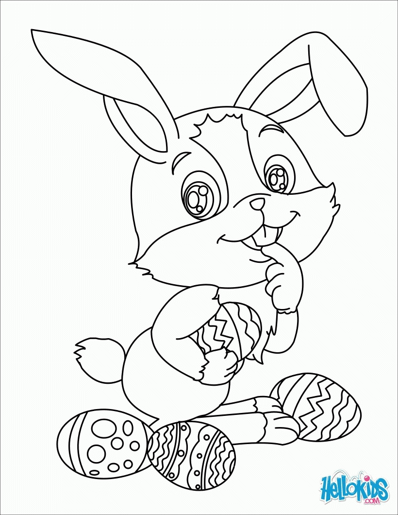 Free Coloring Pages Chibi Easter