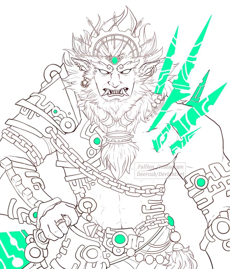 Ganondorf Coloring Pages