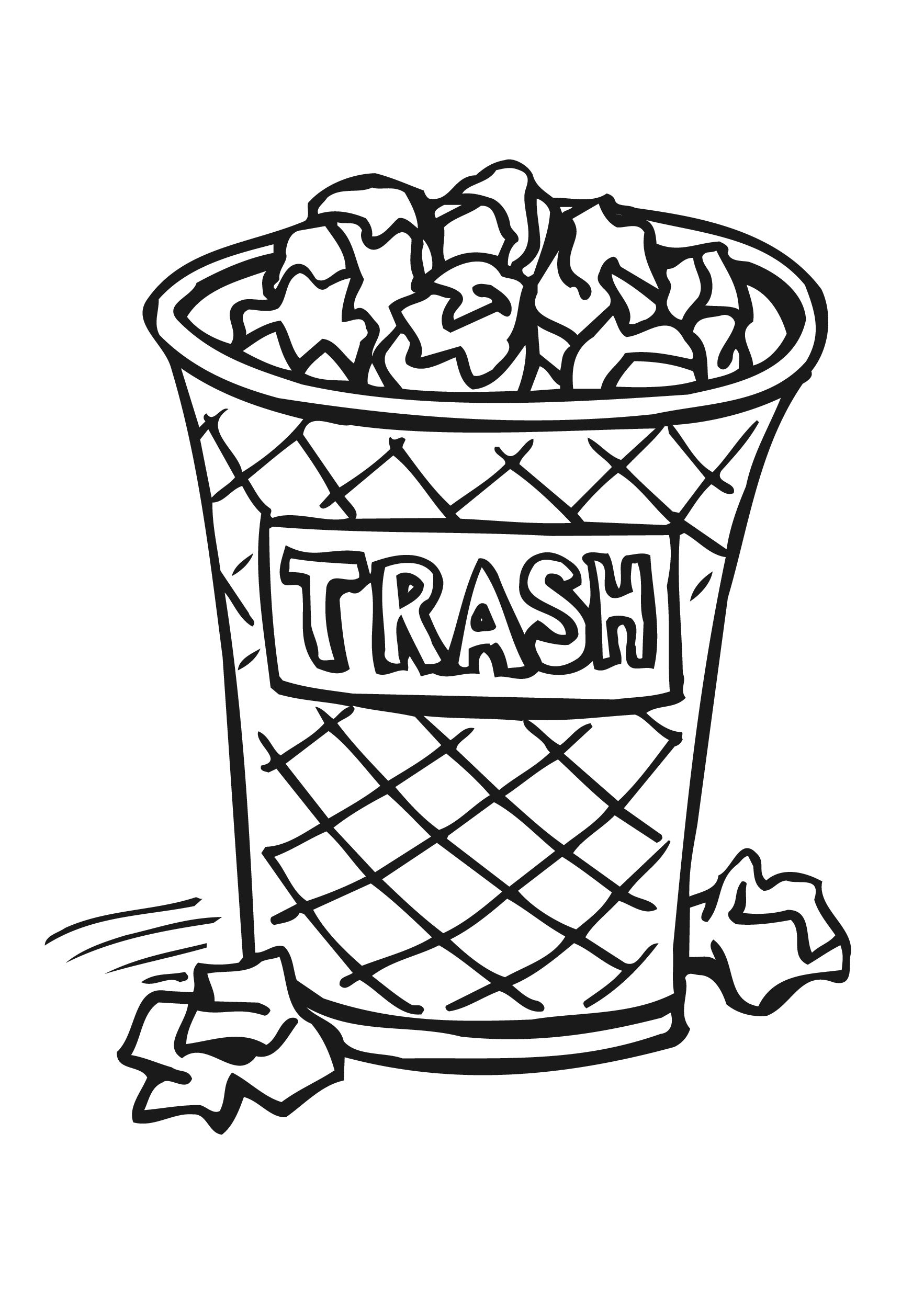 Garbage Can Coloring Page At GetColorings Free Printable Colorings Pages To Print And Color