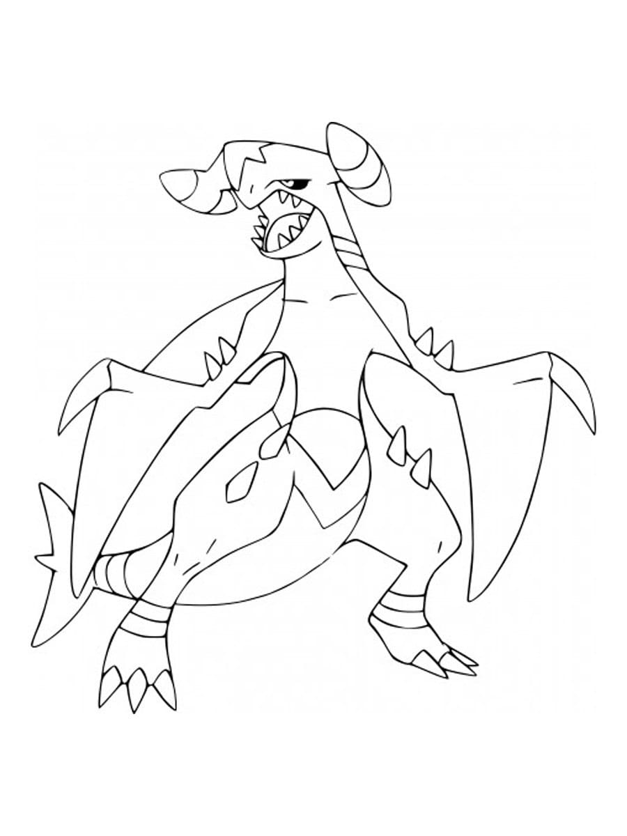 Garchomp Coloring Page Mpokemon Garchomp Coloring Coloring Pages Images And Photos Finder
