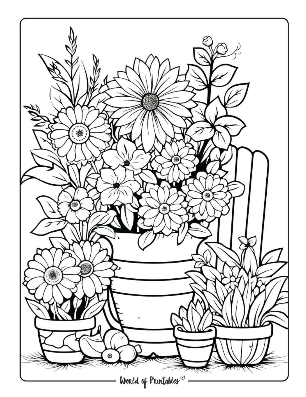 Flower Garden Coloring Pages