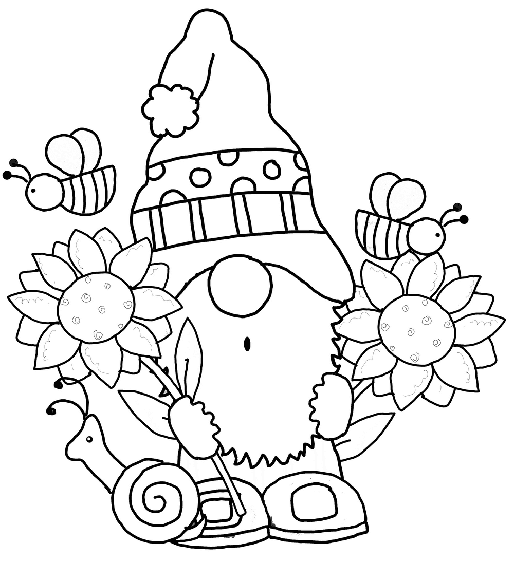Garden Gnome Embroidery Designs