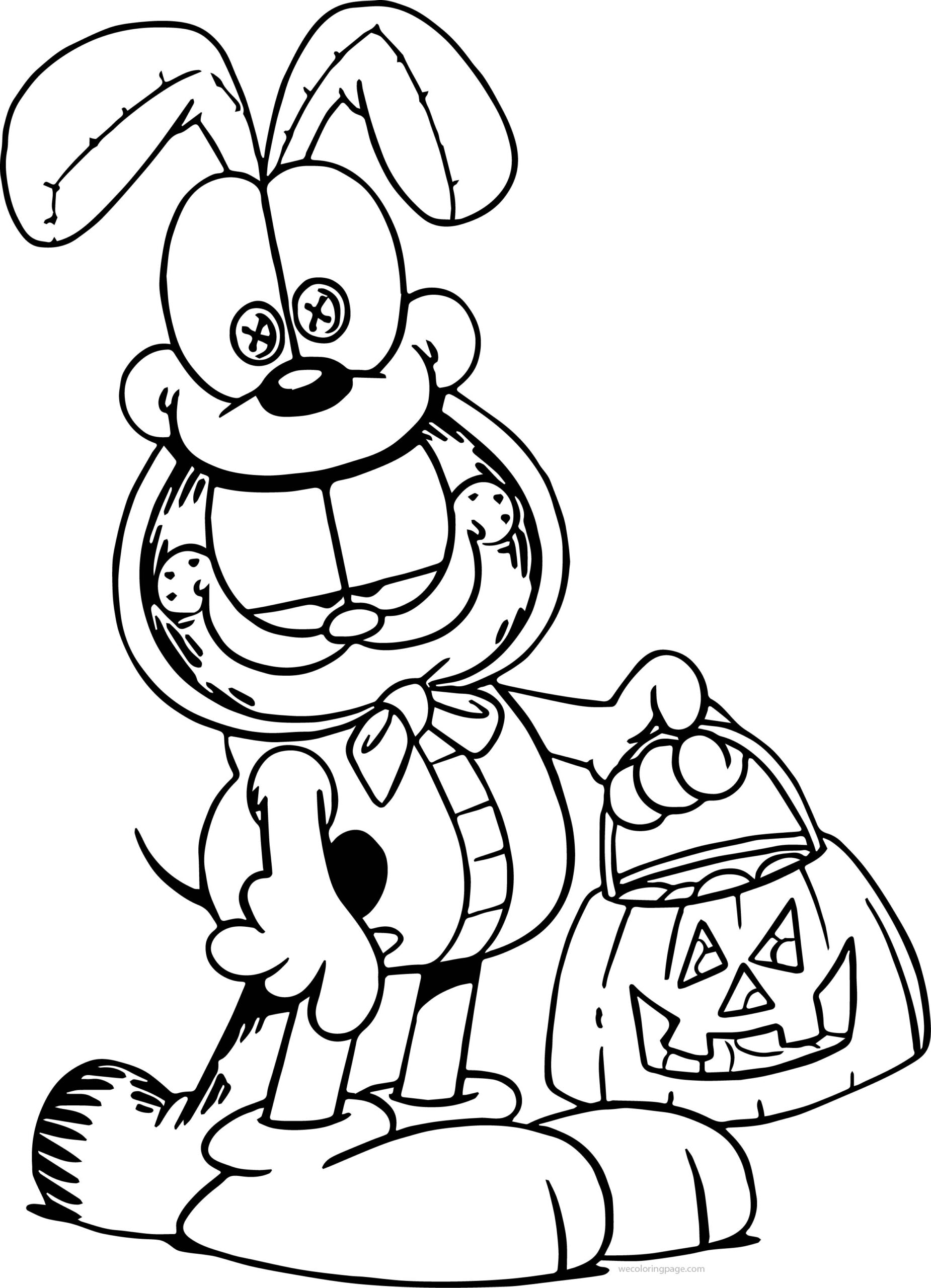 Garfield Coloring Page