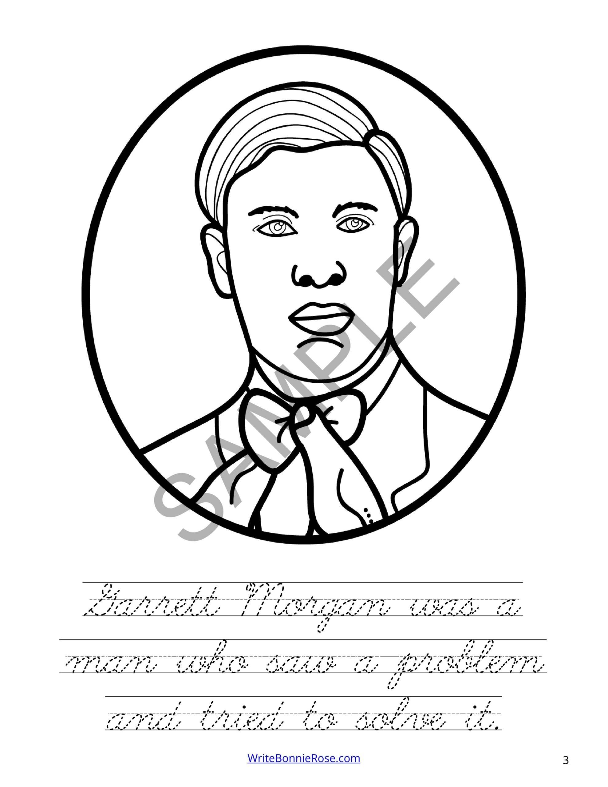 Garrett Morgan Coloring Book Level C Made By Teachers