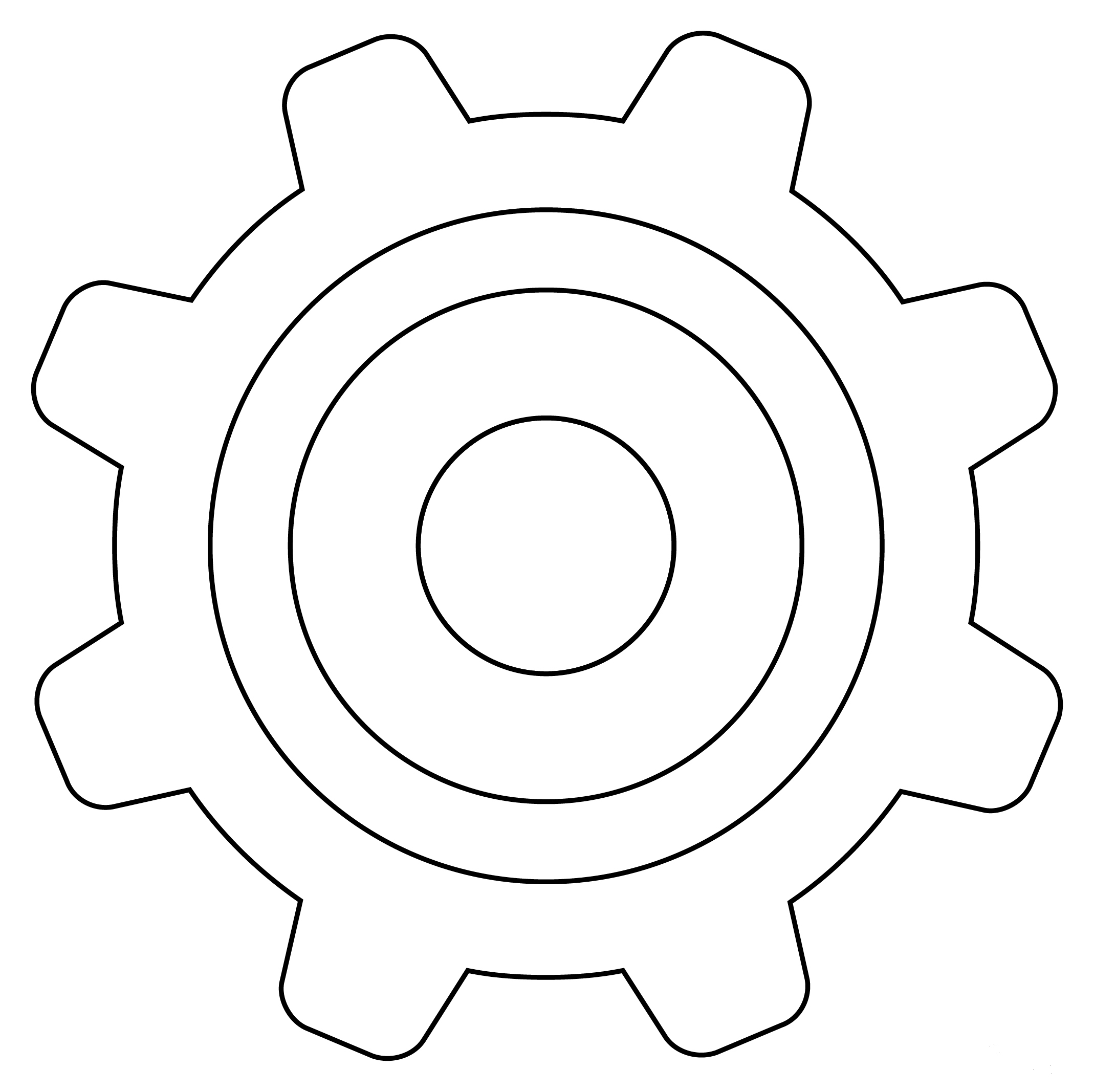 Gear Coloring Page ColouringPages