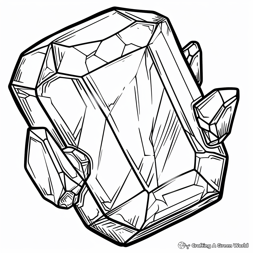 Gem Coloring Pages Free Printable