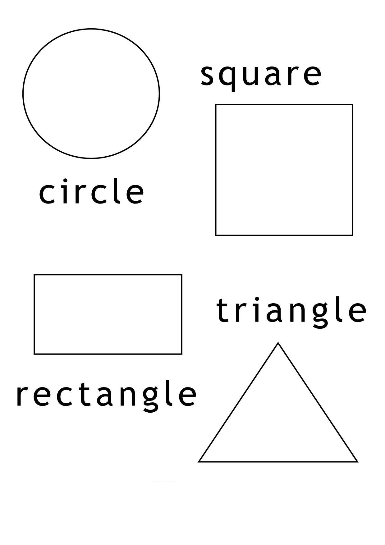 Geometric Shapes Coloring Pages Shape Worksheets For Preschool Shape Coloring Pages Shapes