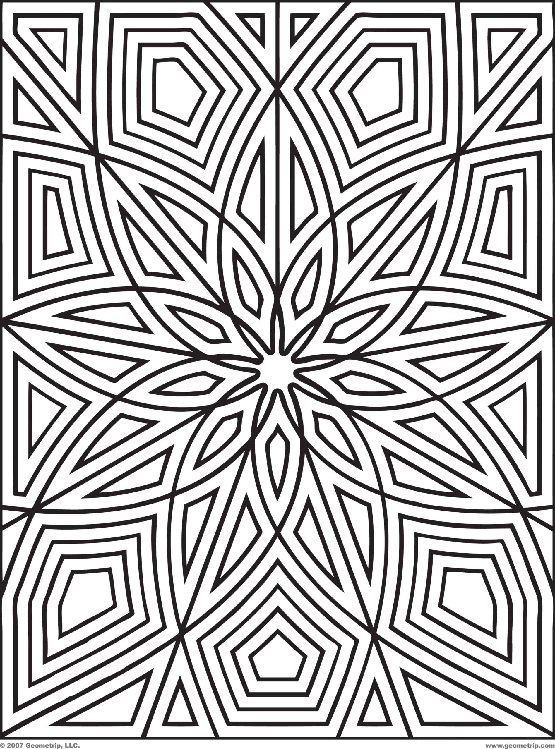 Geometric Tessellations Coloring Pages Coloring Home