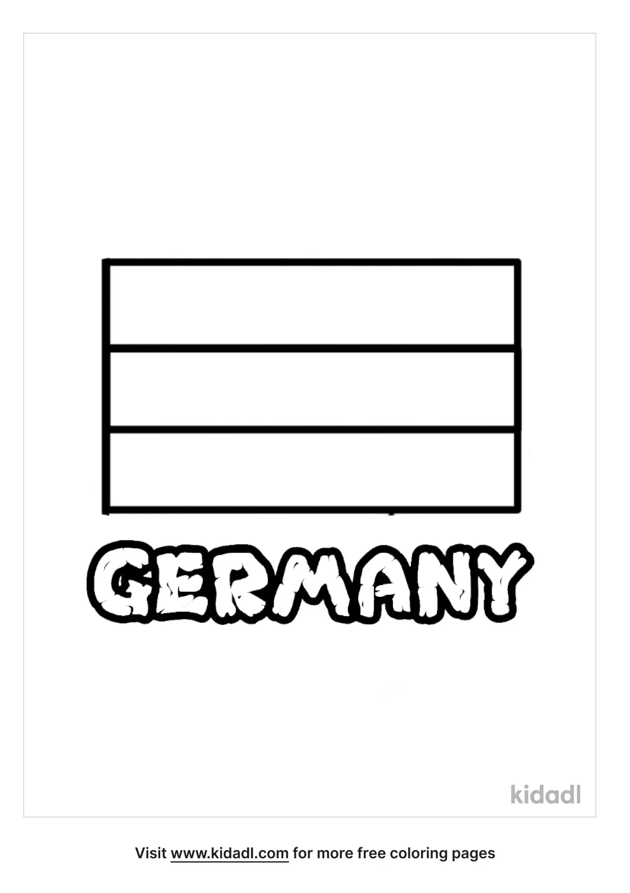 German Flag Coloring Page NBKomputer